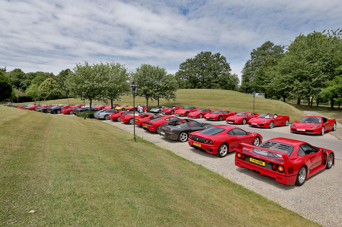 Ferrari Owners' Club car park Ferrari Owners' Club car park