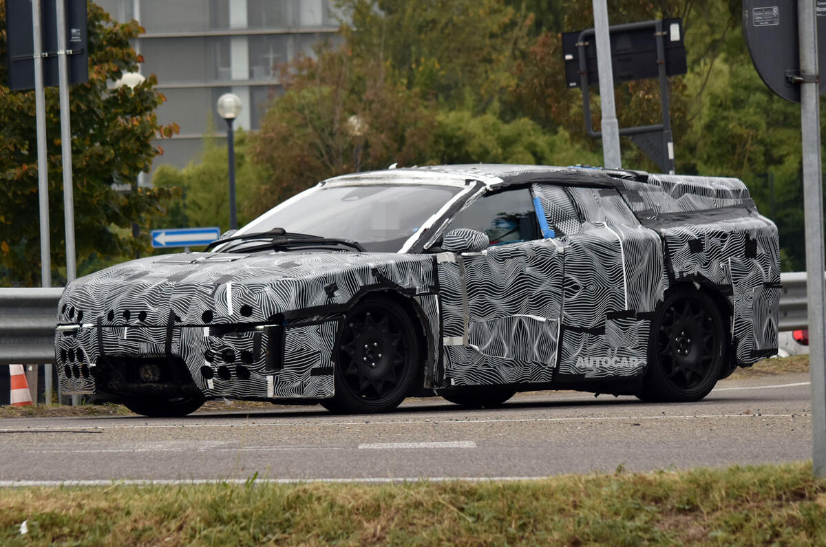 Ferrari EV camo front quarter