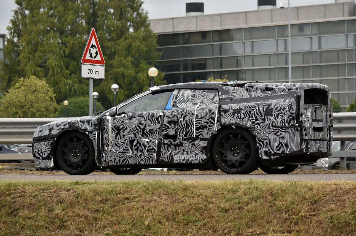 Ferrari EV camo rear quarter Ferrari EV camo rear quarter