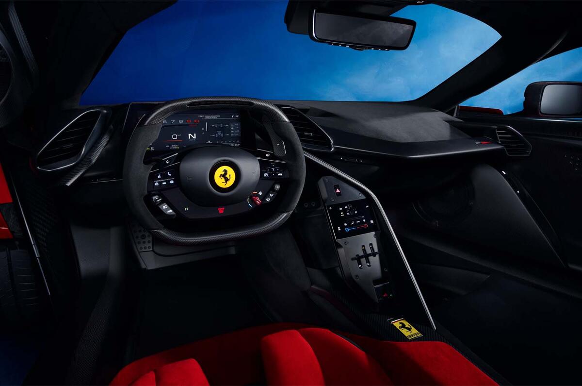 Ferrari F80 interior dashboard Ferrari F80 interior dashboard