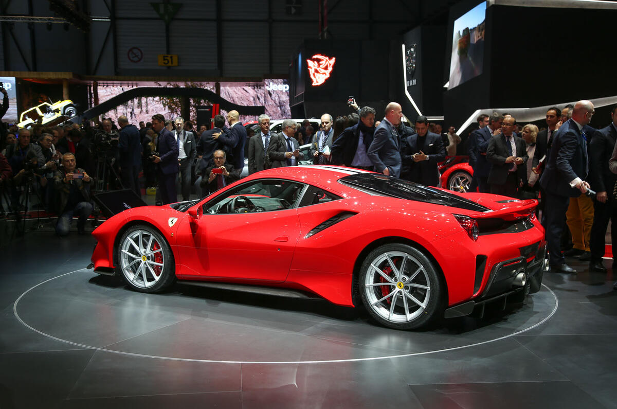 The Ferrari 488 Pista at the Geneva motor show