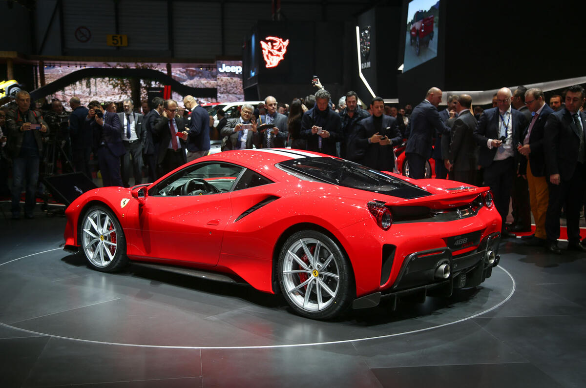 The Ferrari 488 Pista at the Geneva motor show