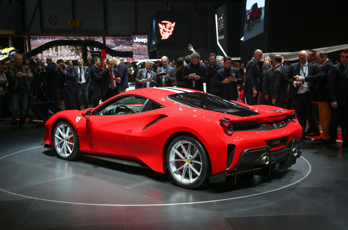 The Ferrari 488 Pista at the Geneva motor show