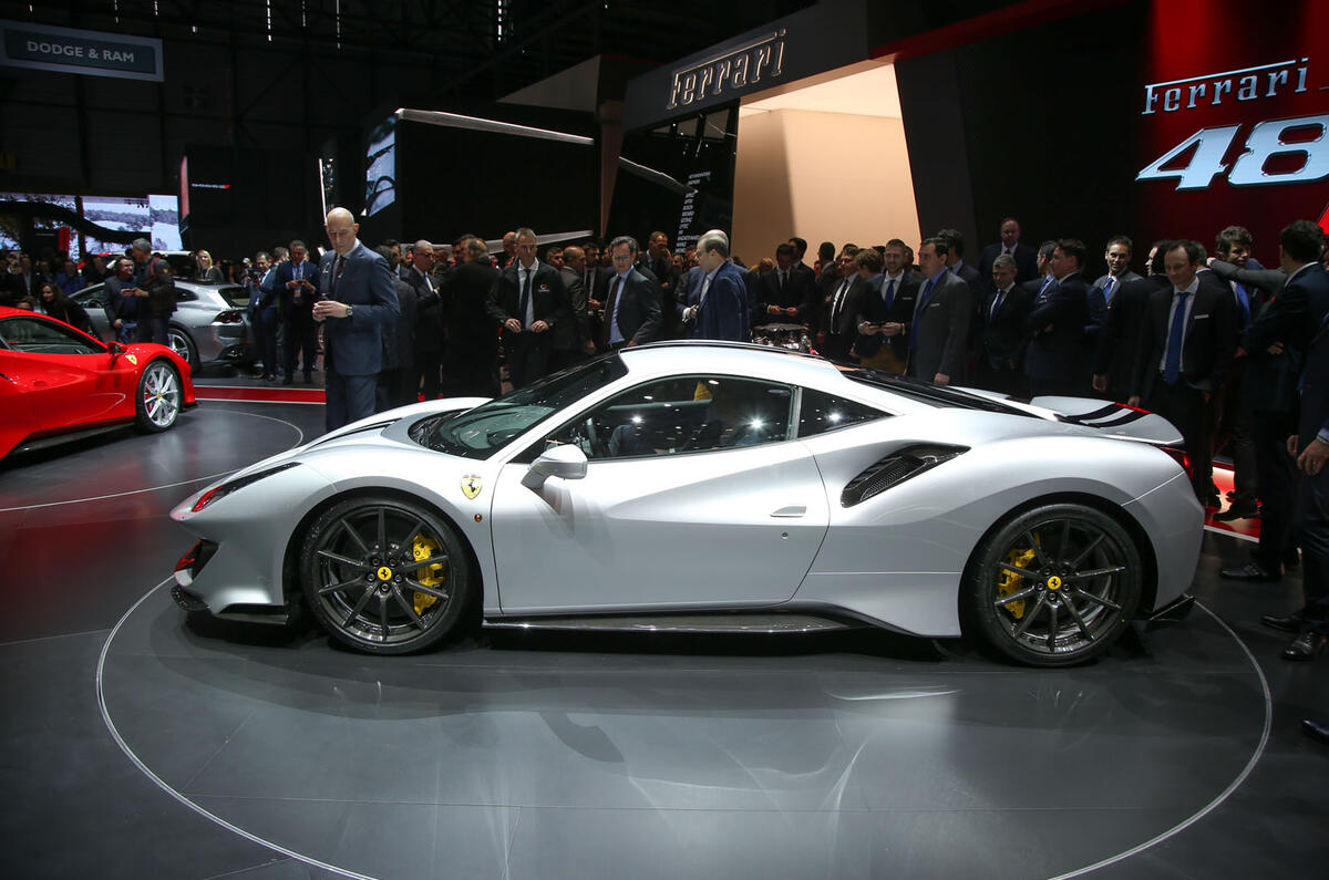 The Ferrari 488 Pista at the Geneva motor show