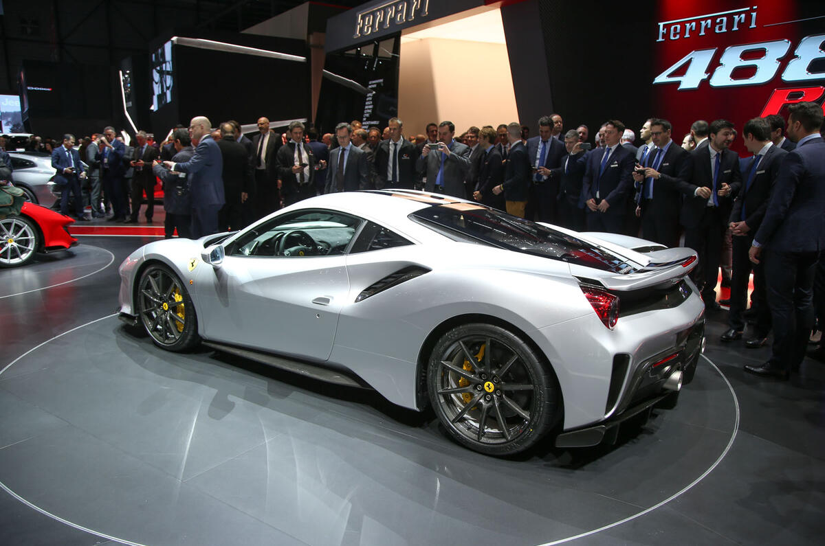 The Ferrari 488 Pista at the Geneva motor show