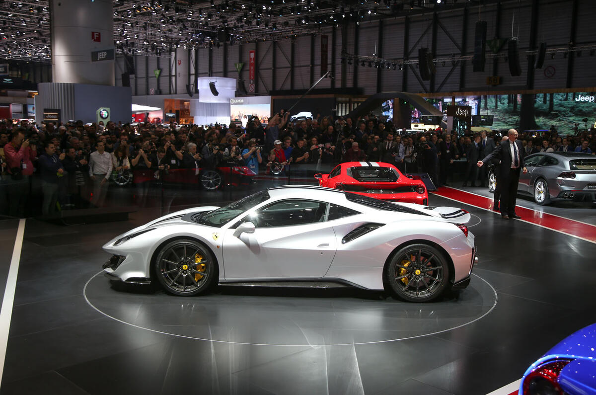 The Ferrari 488 Pista at the Geneva motor show