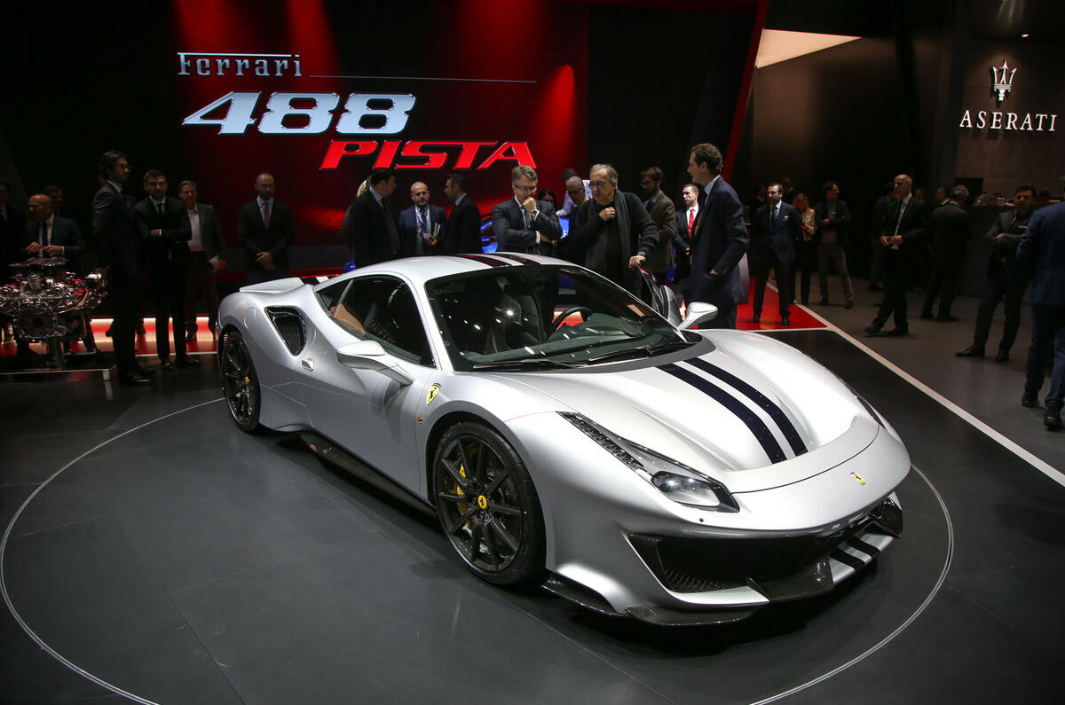 The Ferrari 488 Pista at the Geneva motor show