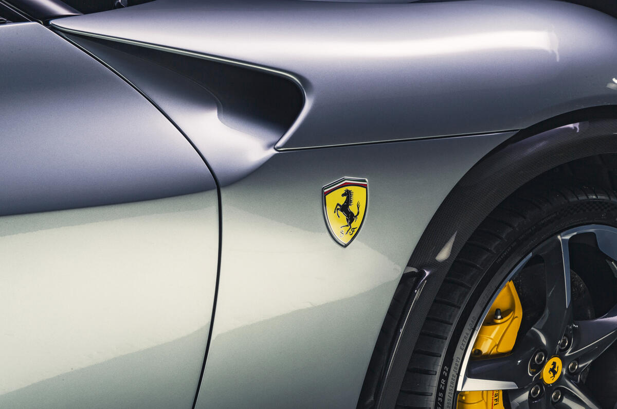 Ferrari Purosangue 2023 badge detail