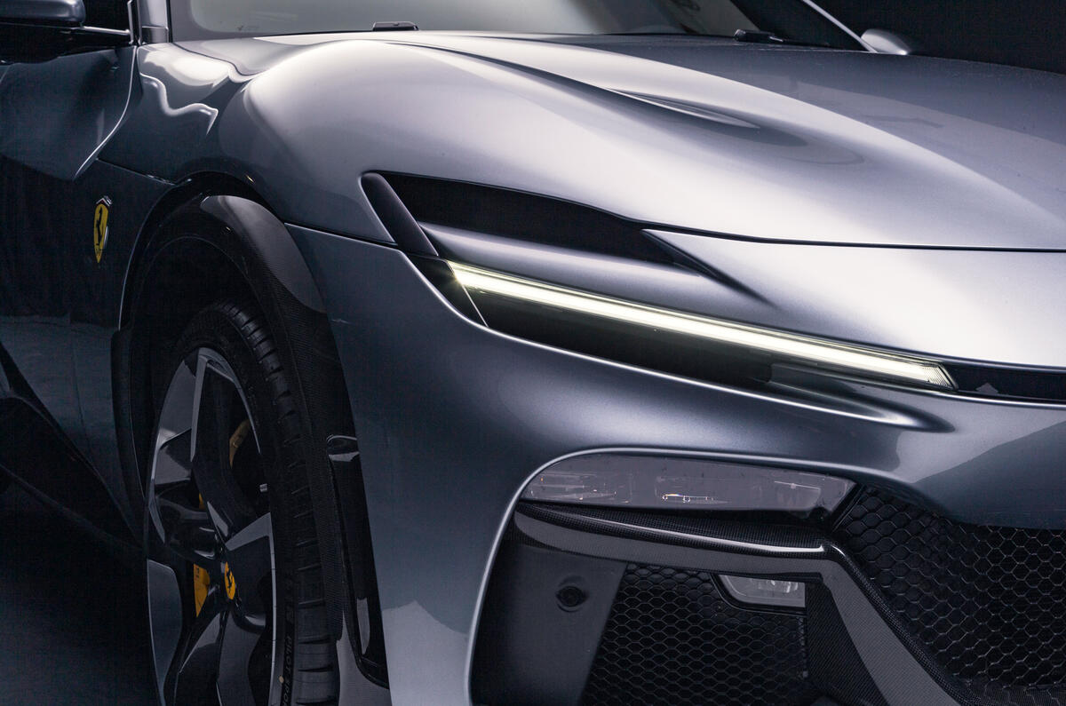 Ferrari Purosangue 2023 front quarter detail