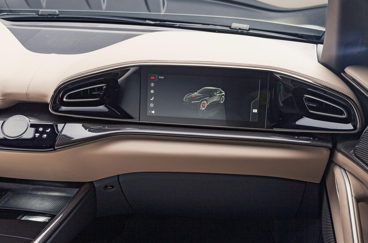 Ferrari Purosangue 2023 passenger screen