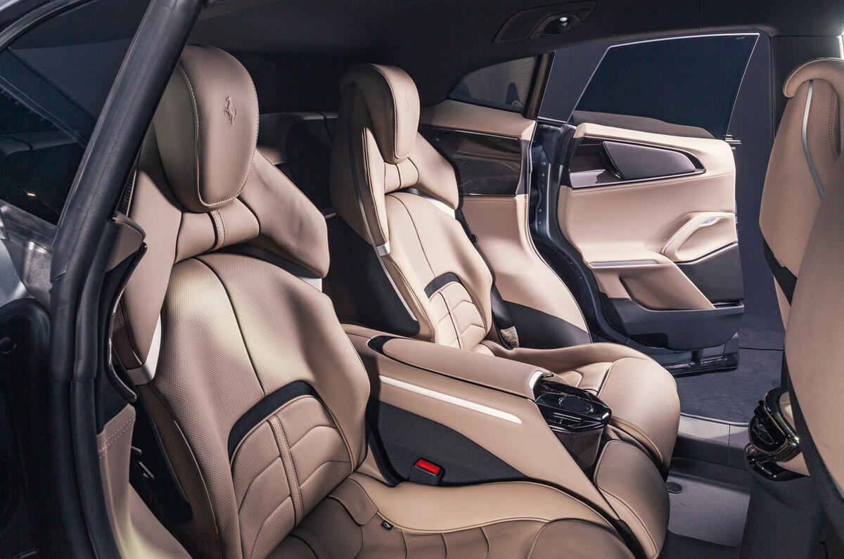 Ferrari Purosangue 2023 rear seats