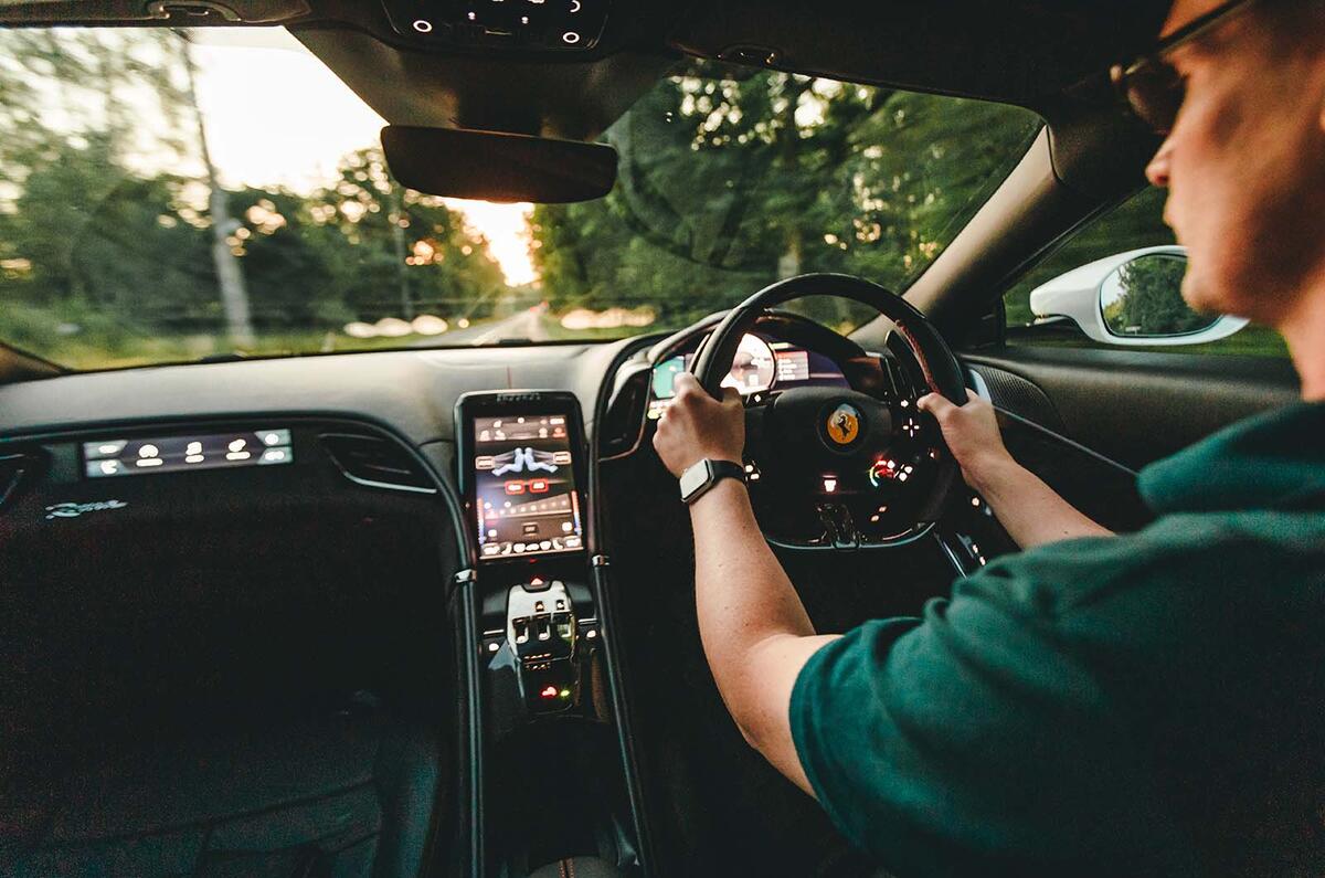 Ferrari Roma interior Ferrari Roma interior