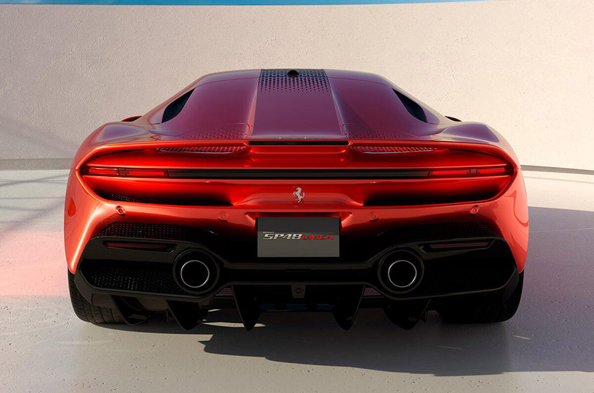 Ferrari SP48 Unica rear Ferrari SP48 Unica rear