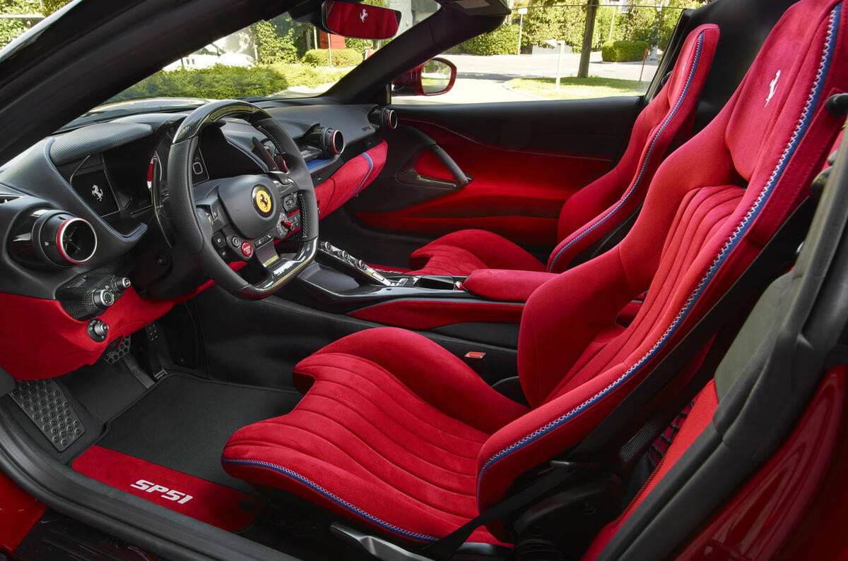 Ferrari SP51 interior drivers side Ferrari SP51 interior drivers side