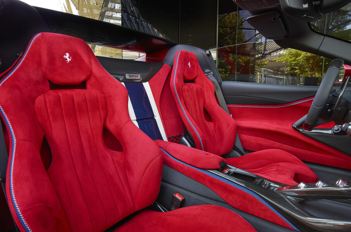 Ferrari SP51 interior passenger side Ferrari SP51 interior passenger side