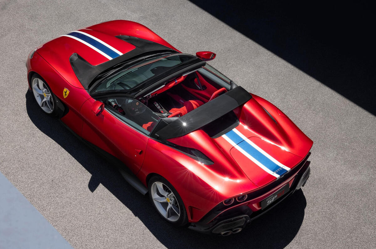 Ferrari SP51 rear top down Ferrari SP51 rear top down