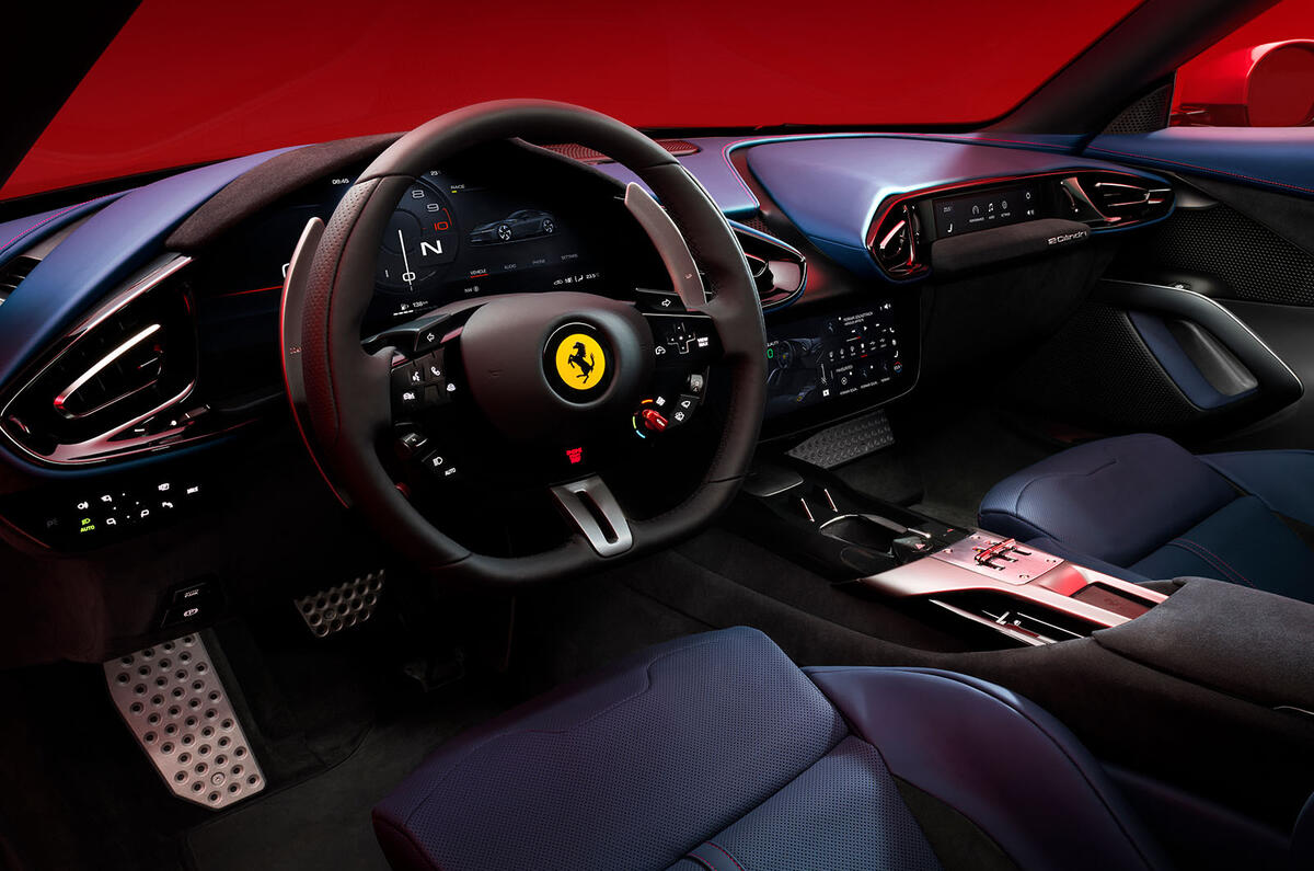 Ferrari 12Cilindri red studio interior Ferrari 12Cilindri red studio interior