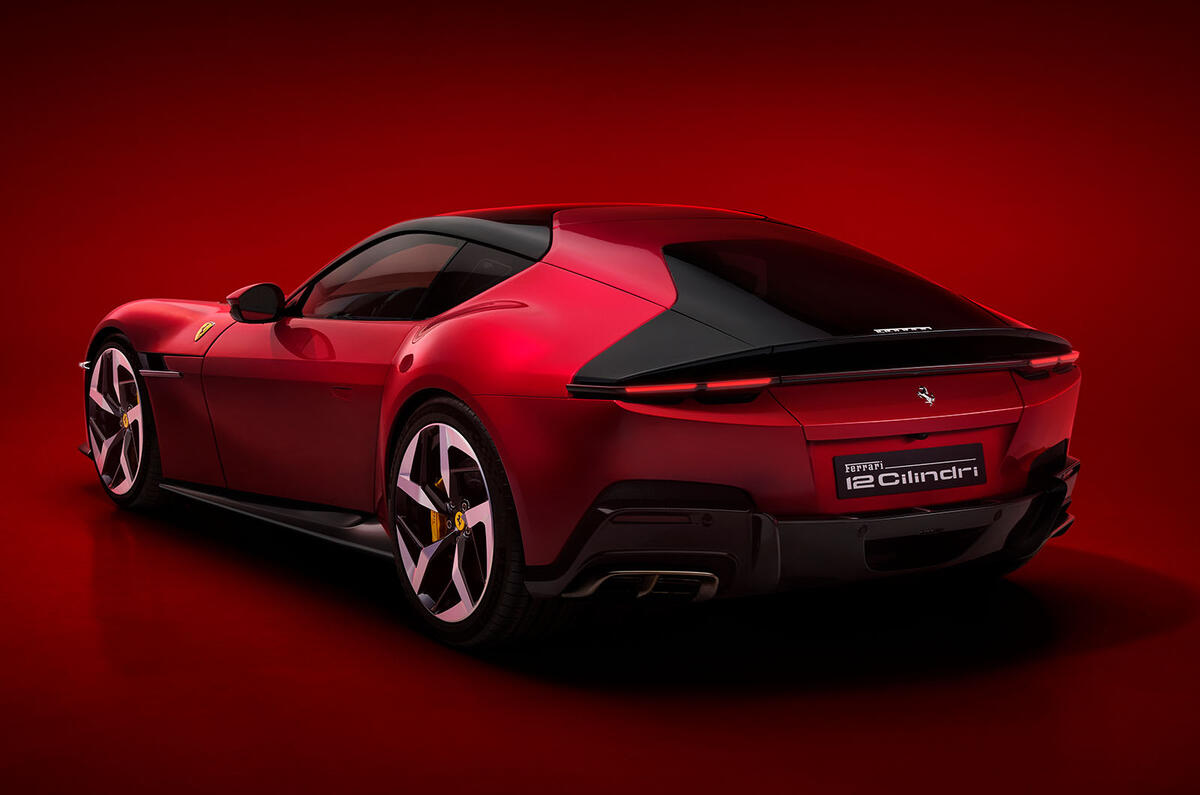 Ferrari 12Cilindri red studio rear three quarter Ferrari 12Cilindri red studio rear three quarter