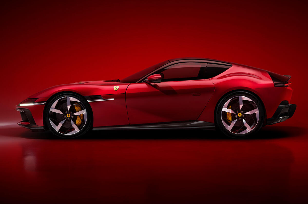 Ferrari 12Cilindri red studio side Ferrari 12Cilindri red studio side