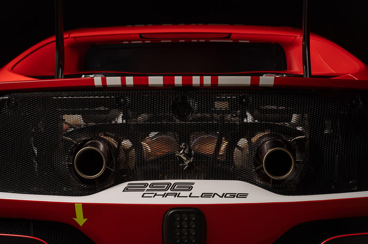 Ferrari 296 Challenge exhaust Ferrari 296 Challenge exhaust