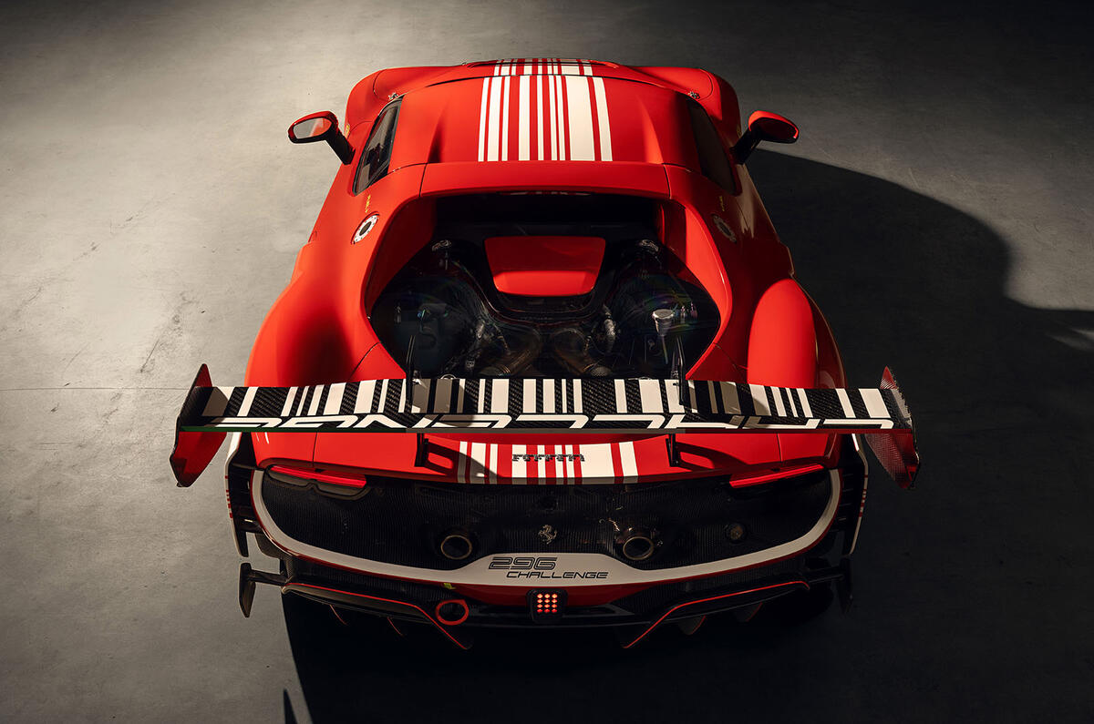 Ferrari 296 Challenge rear Ferrari 296 Challenge rear