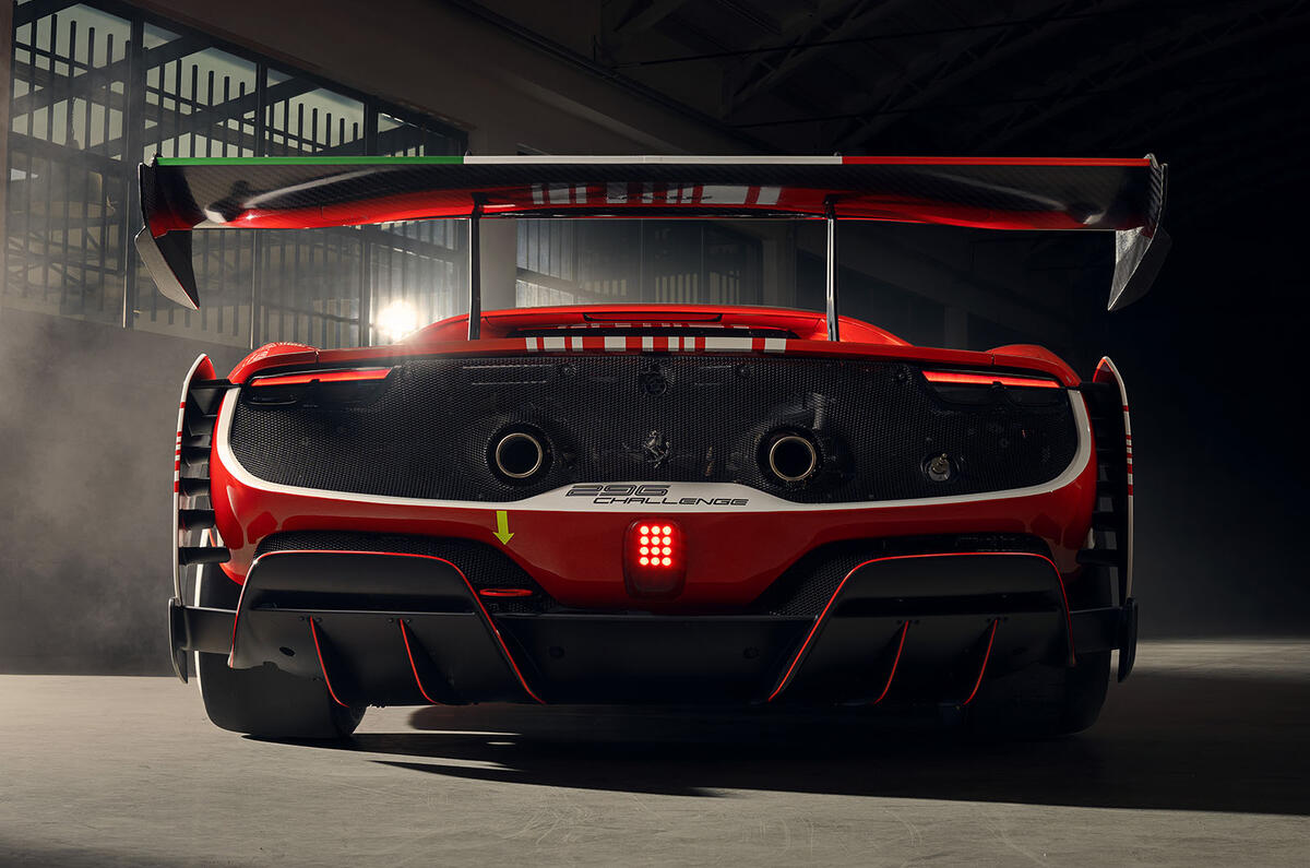 Ferrari 296 Challenge rear low Ferrari 296 Challenge rear low