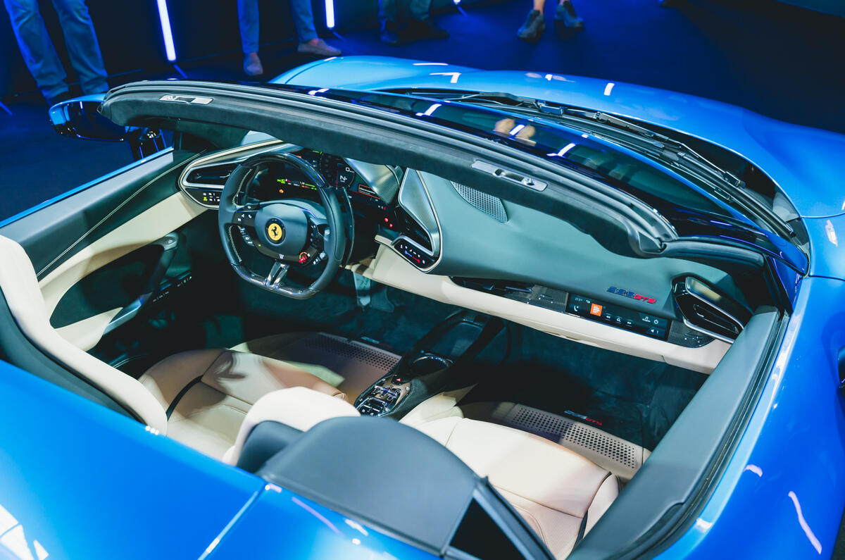 Ferrari 296 GTS overhead interior Ferrari 296 GTS overhead interior