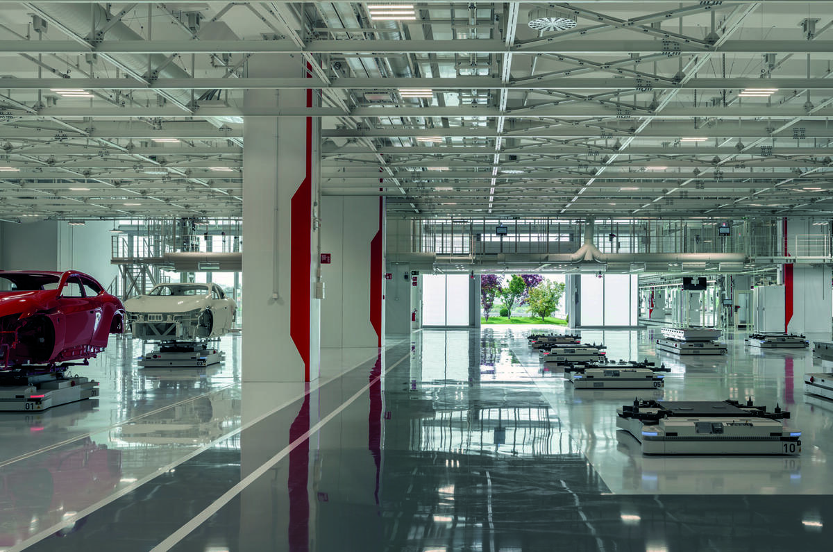 Ferrari E Building factory   batteries and body shells Ferrari E Building factory   batteries and body shells