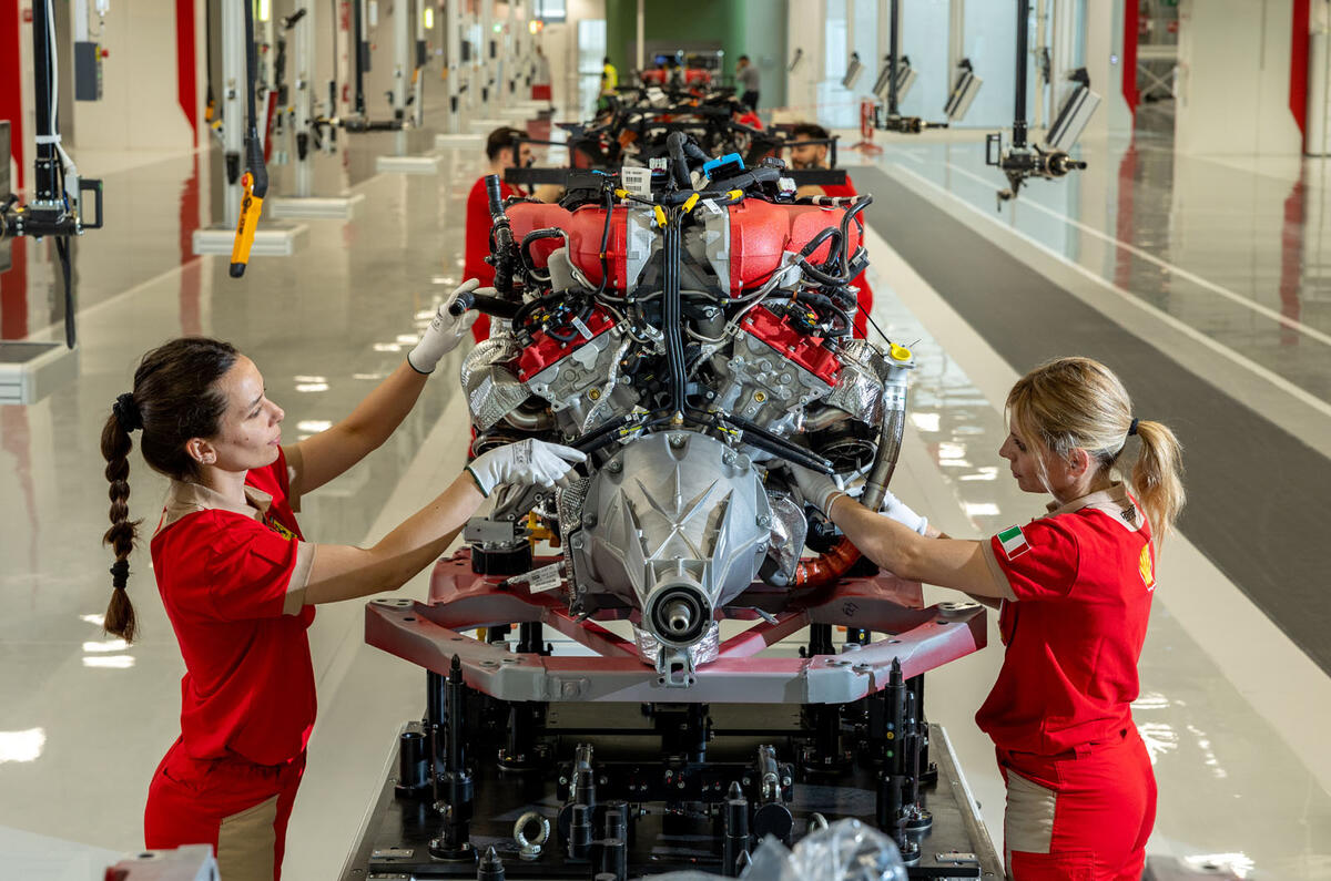 Ferrari E Building factory   engine assembly Ferrari E Building factory   engine assembly