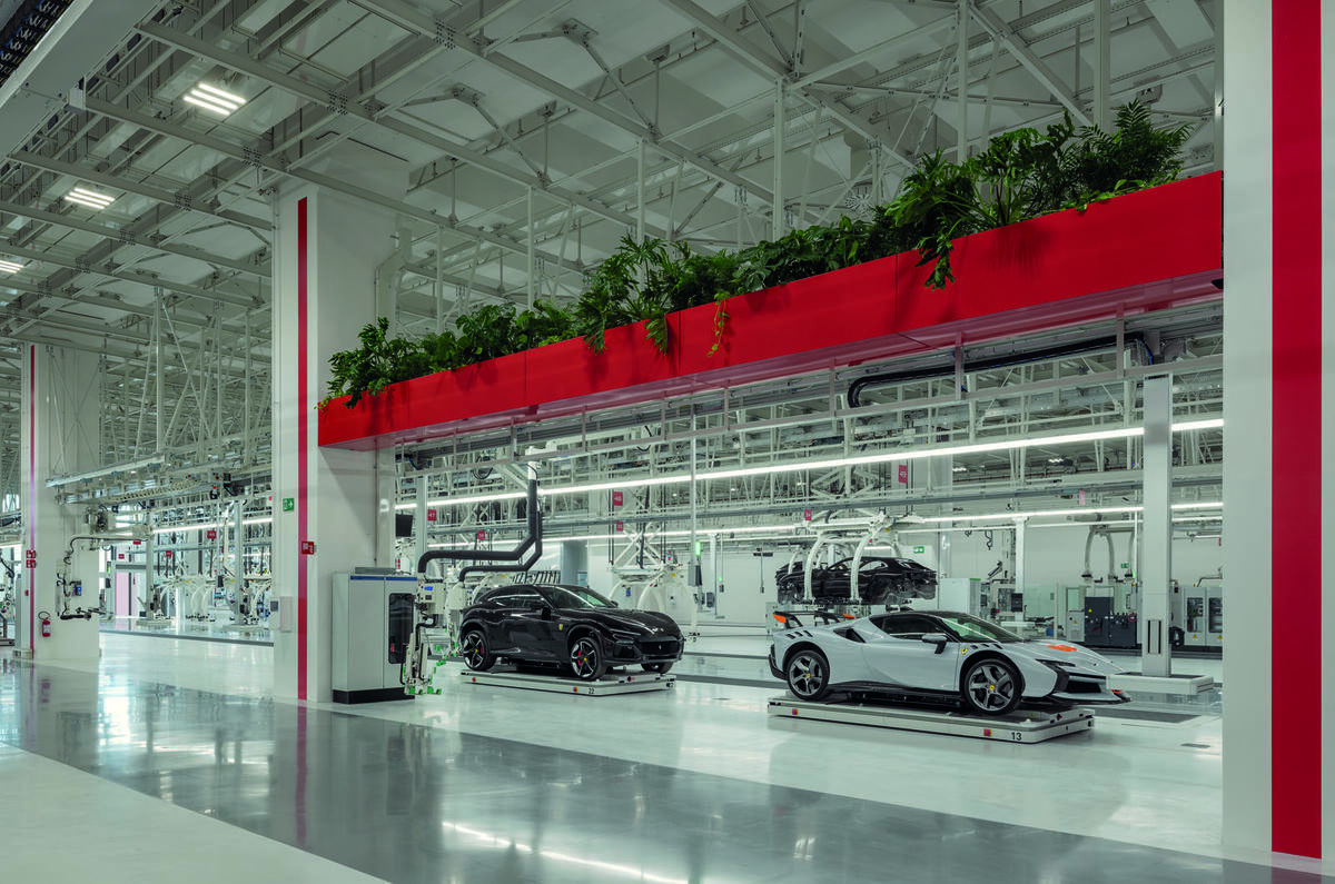 Ferrari E Building factory   SF90 and Purosangue on production line Ferrari E Building factory   SF90 and Purosangue on production line