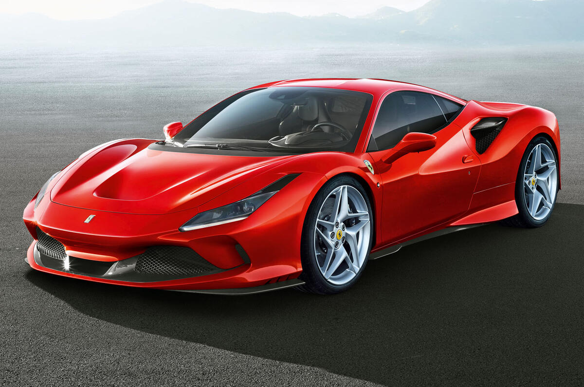 Ferrari F8 Tributo press front 3/4