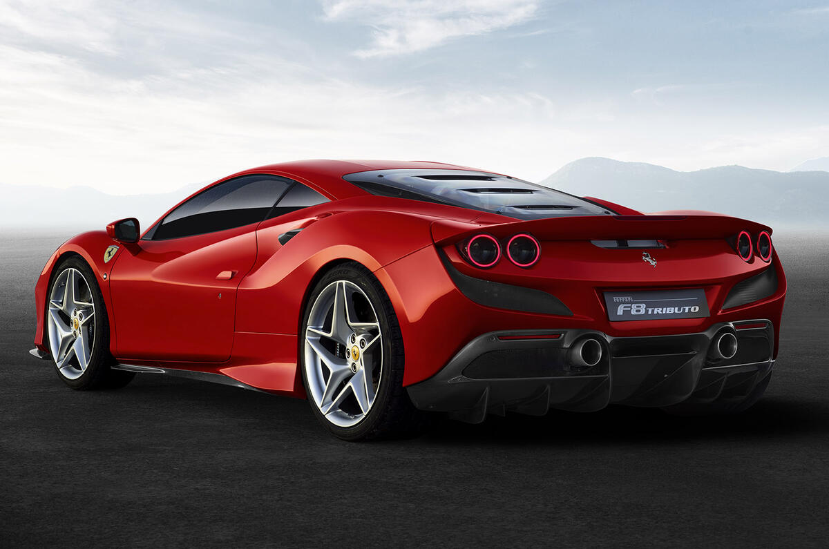 Ferrari F8 Tributo official press - hero rear