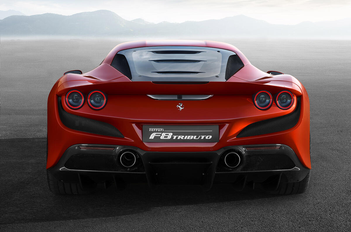 Ferrari F8 Tributo official press - rear