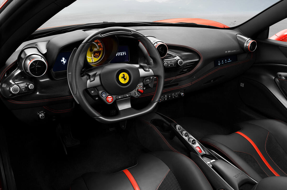Ferrari F8 Tributo official press - interior
