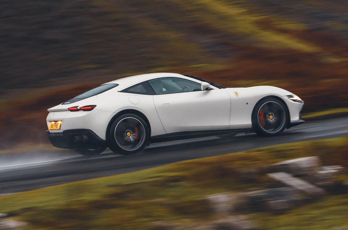 Ferrari Roma rear three quarter