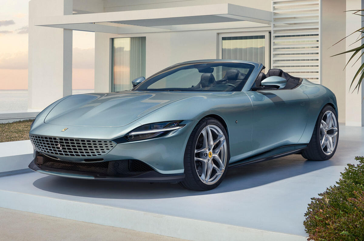 Ferrari Roma Spider front 3. 4 Ferrari Roma Spider front 3. 4