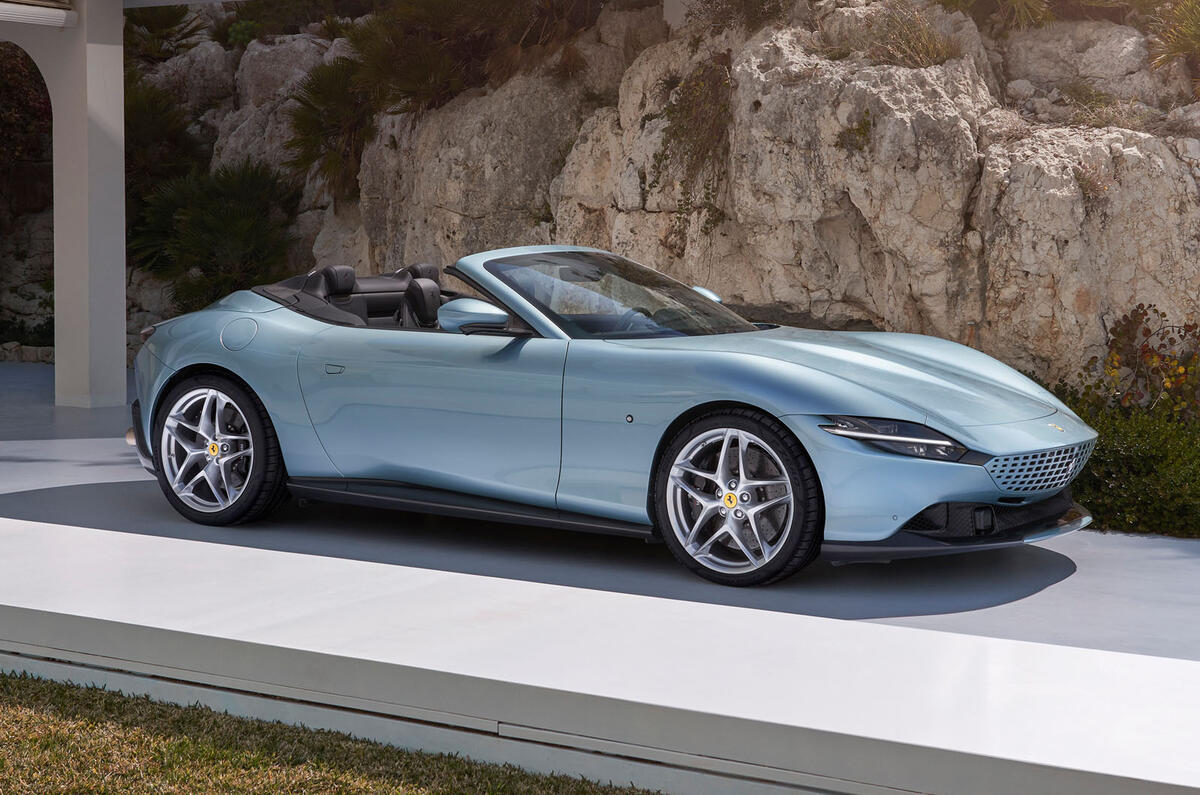 Ferrari Roma Spider side Ferrari Roma Spider side