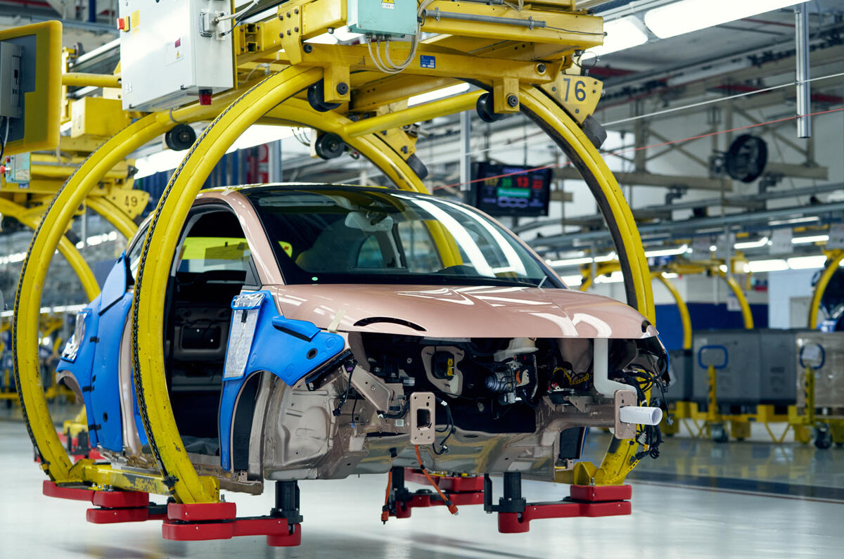 Fiat 500 electric Mirafiori production line