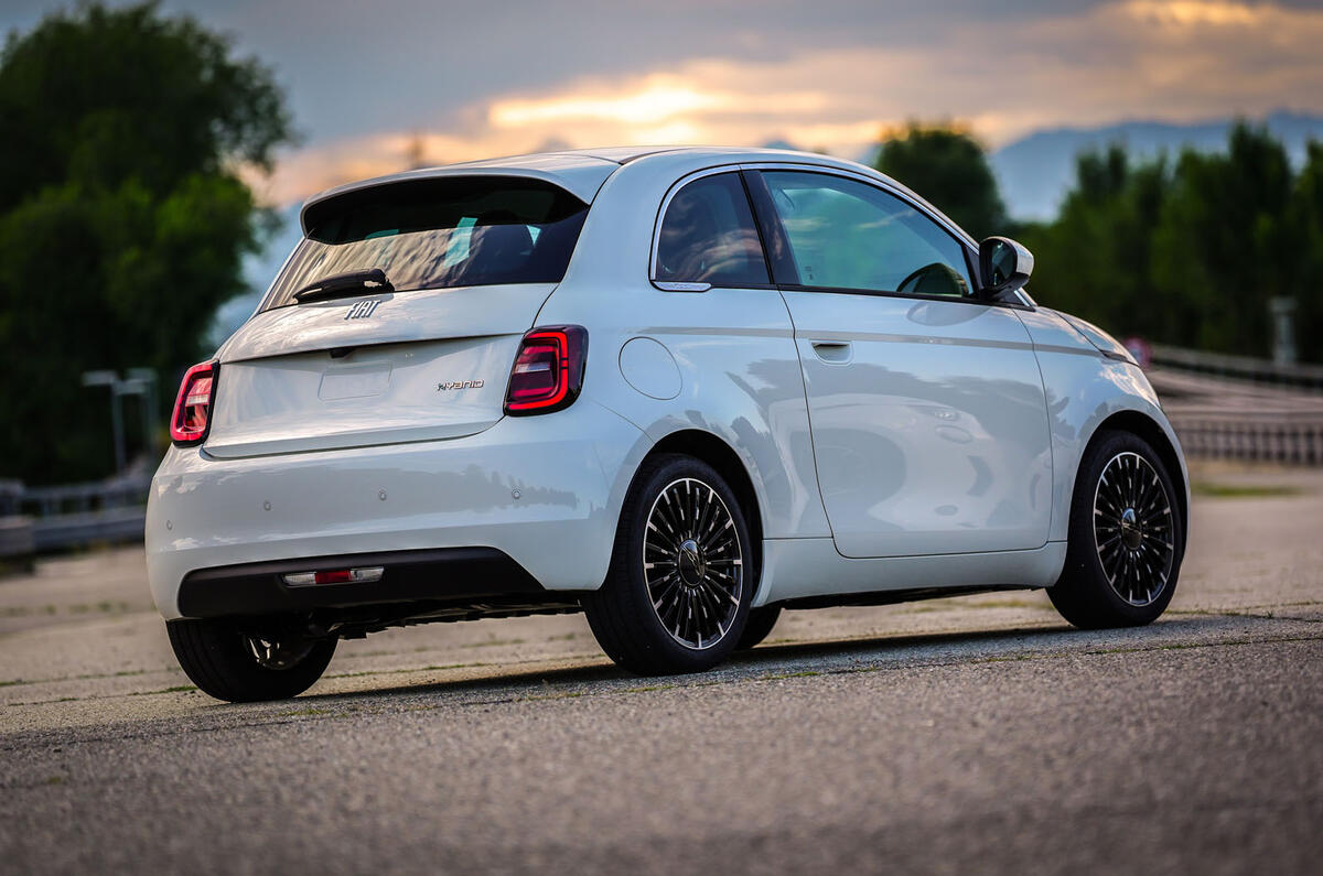 Fiat 500 hybrid rear Fiat 500 hybrid rear