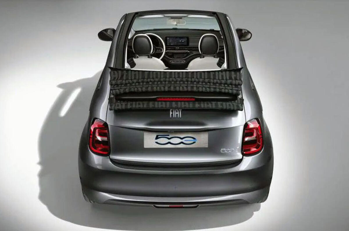Fiat 500e 2020 leaked images - rear Fiat 500e 2020 leaked images - rear