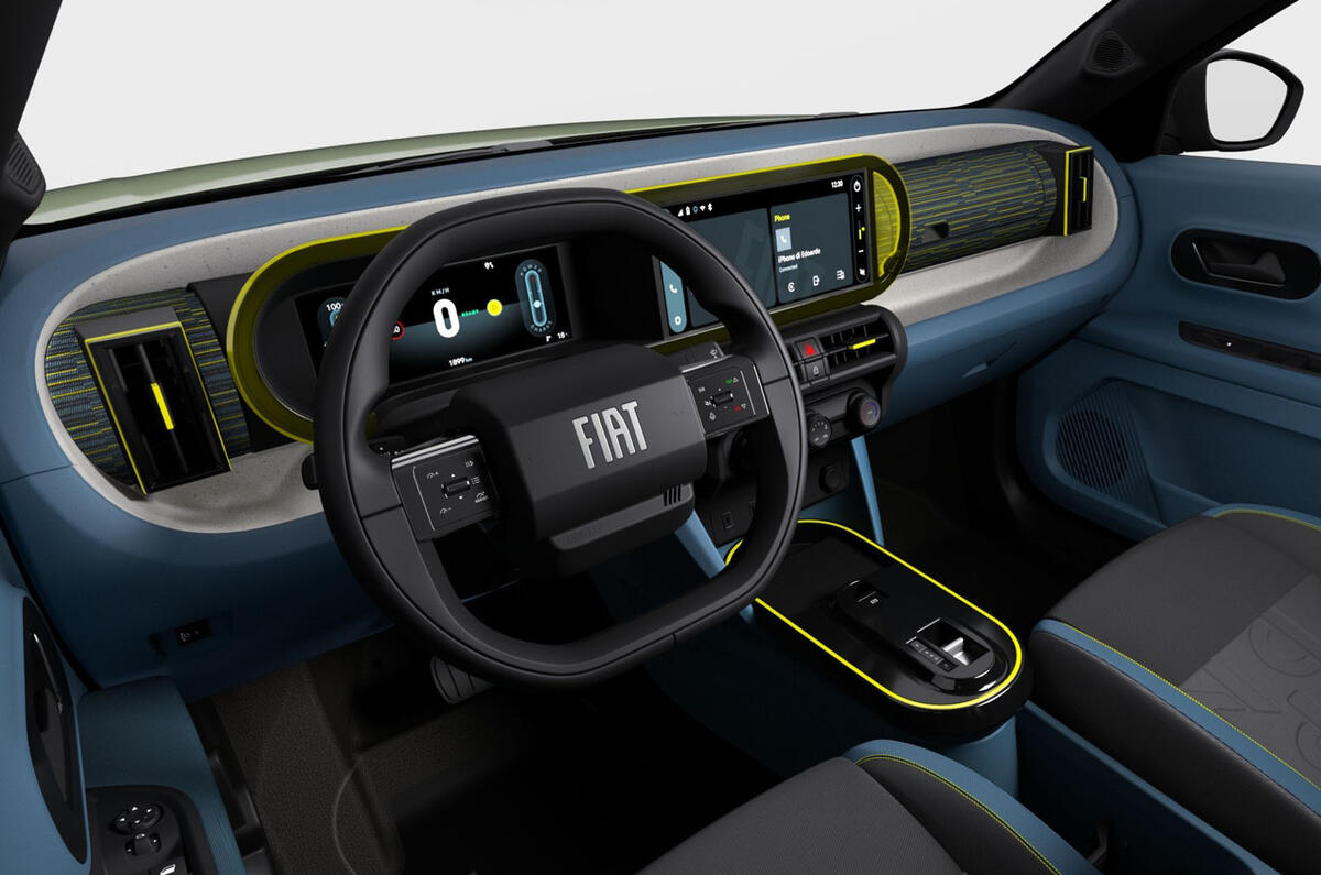 Fiat Grande Panda Electric Pop dashboard