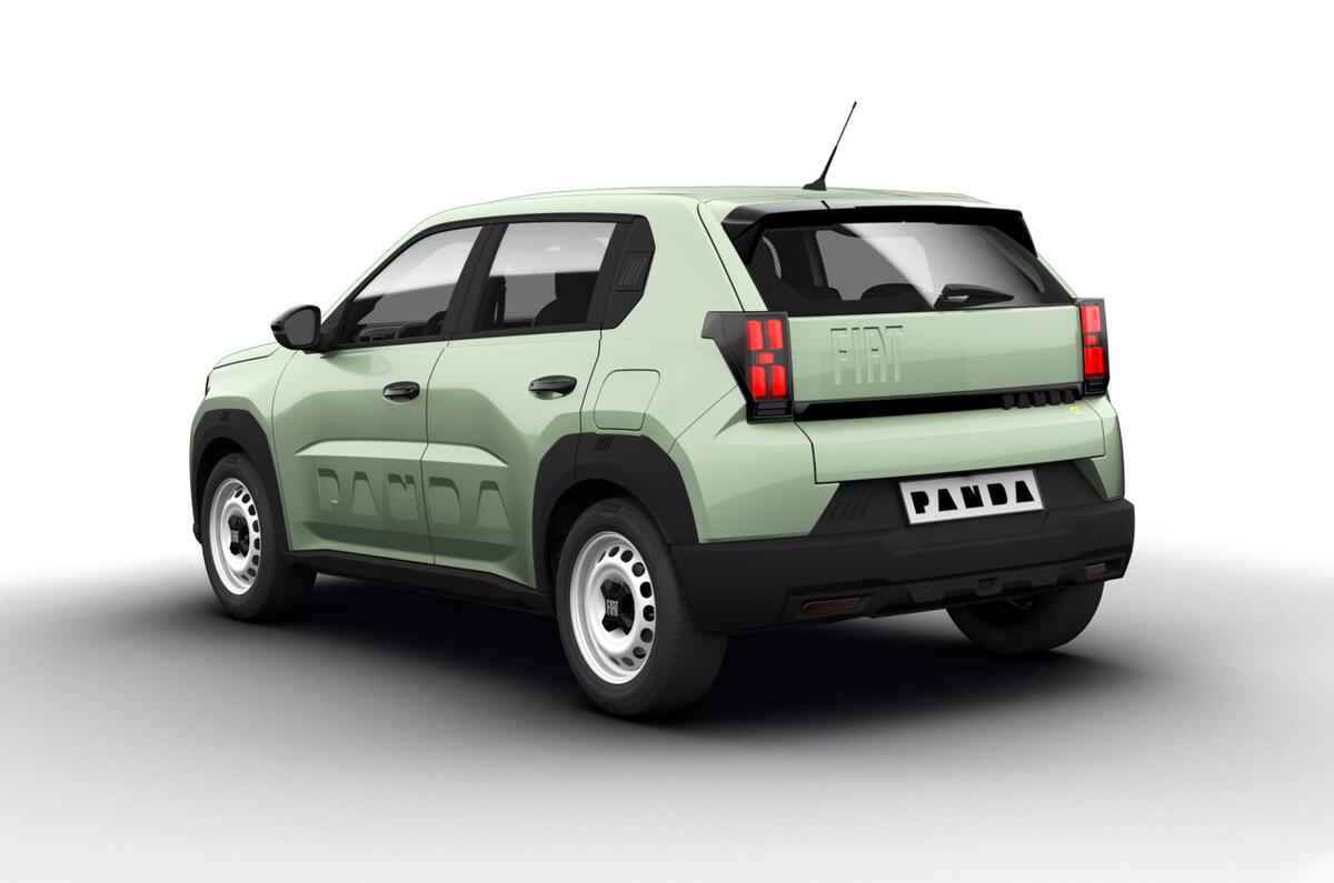 Fiat Grande Panda Electric Pop rear quarter static