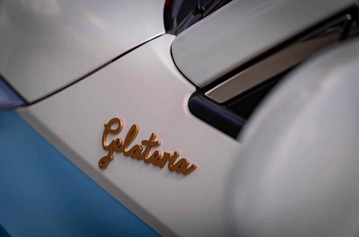 Fiat 500e Gelateria Edition badge