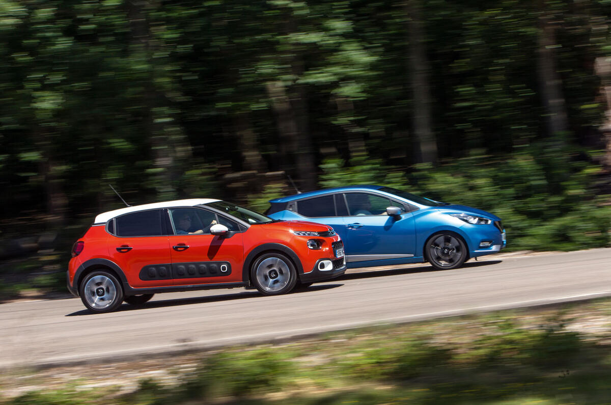 Ford Fiesta, Citröen C3, Kia Rio, Suzuki Swift, Renault Clio, Nissan Micra, Seat Ibiza, Mini One and Mazda 2