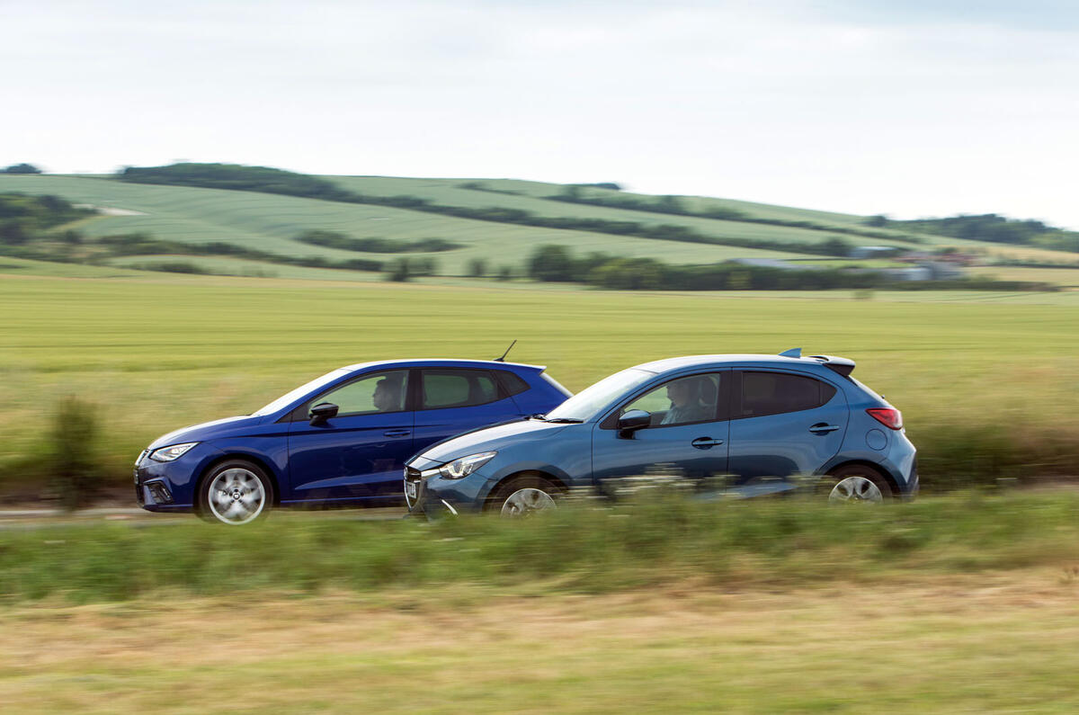 Ford Fiesta, Citröen C3, Kia Rio, Suzuki Swift, Renault Clio, Nissan Micra, Seat Ibiza, Mini One and Mazda 2