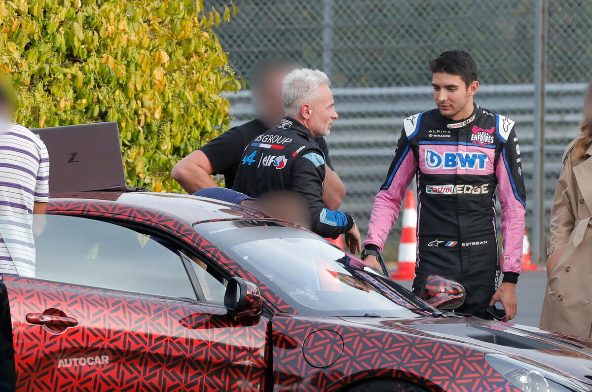Final Alpine A110 and Esteban Ocon Final Alpine A110 and Esteban Ocon