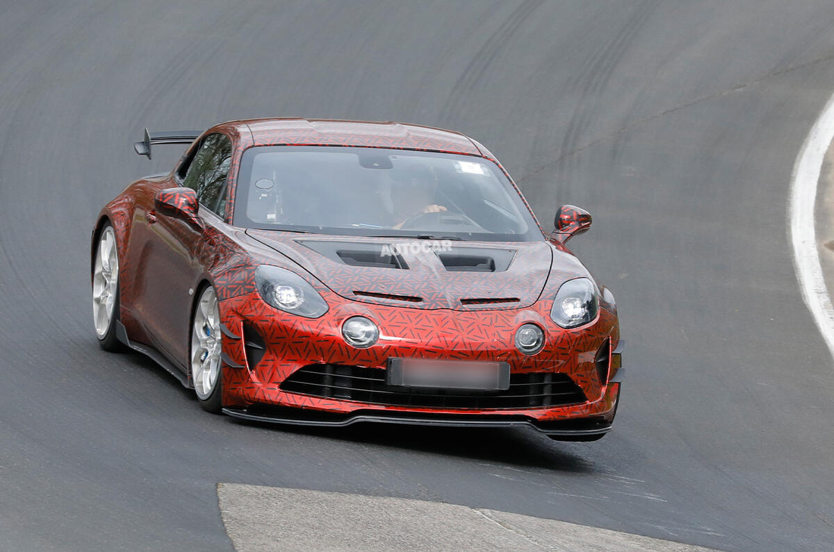 Final Alpine A110 nose cornering Final Alpine A110 nose cornering