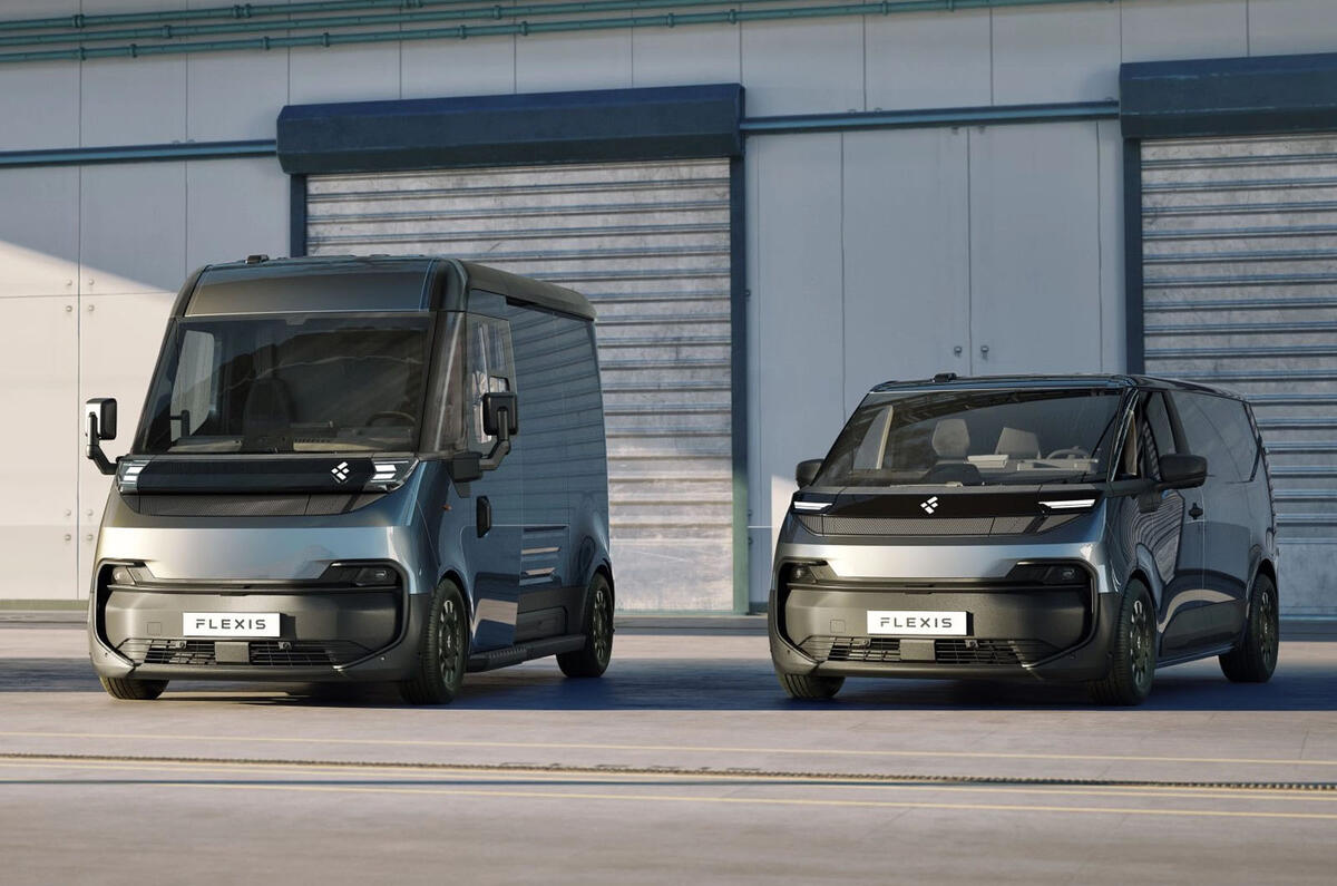 Flexis step in van and medium van front