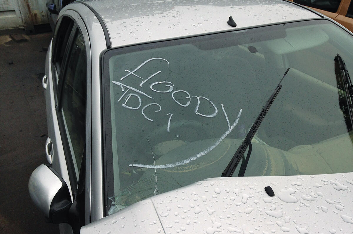 flood-damaged car