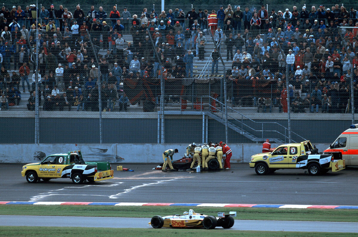 Alex Zanardi crash in 2001